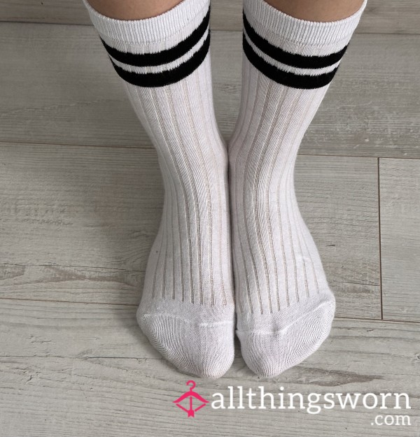 Long White Gym Socks 🤍
