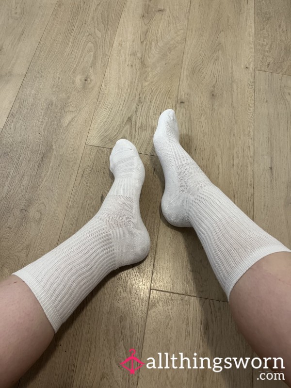 Long White Thick Socks