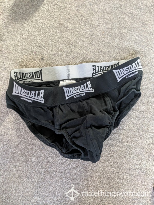 Black Sweaty Lonsdale Running Briefs