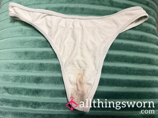 😇 Looks Innocent... But This White Thong Has Stories To Tell 🤍💋