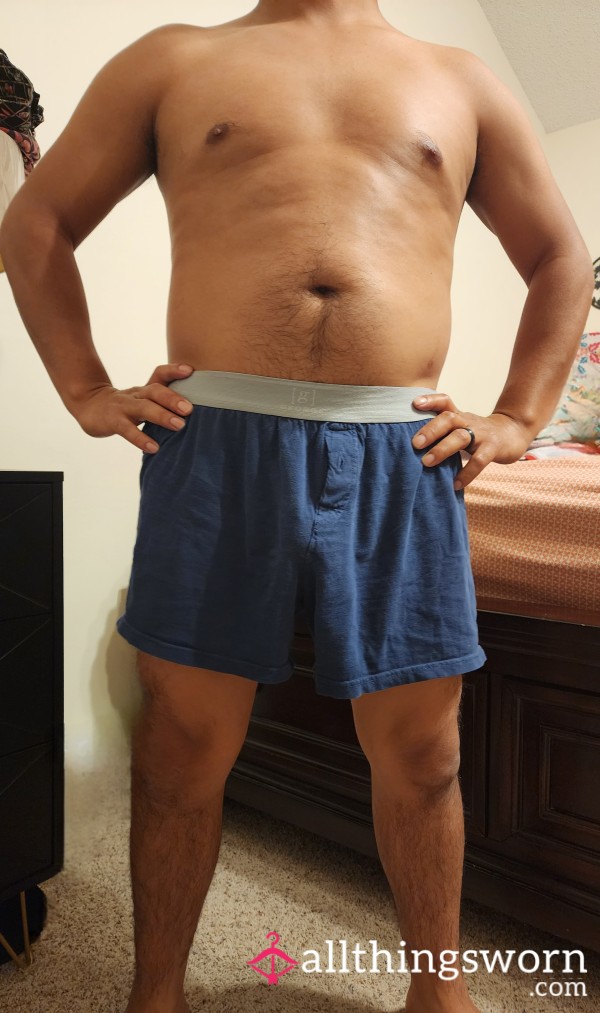 Loose Blue Boxers