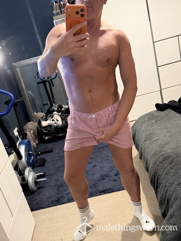 Loose Fit Stripy Boxer Shorts