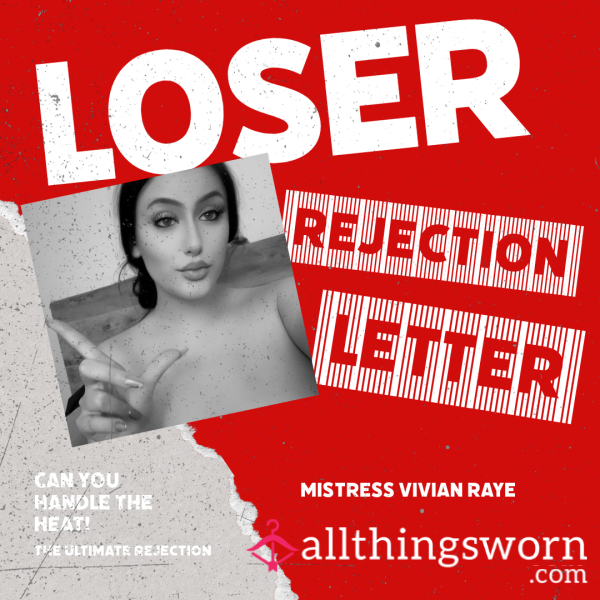 Loser Rejection Letter 🚫