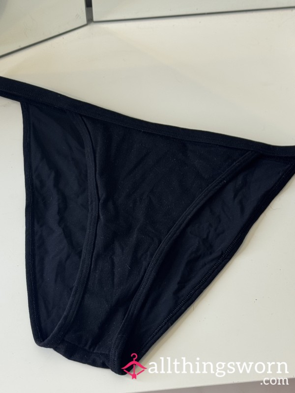 Lounge Full Back Black Panties