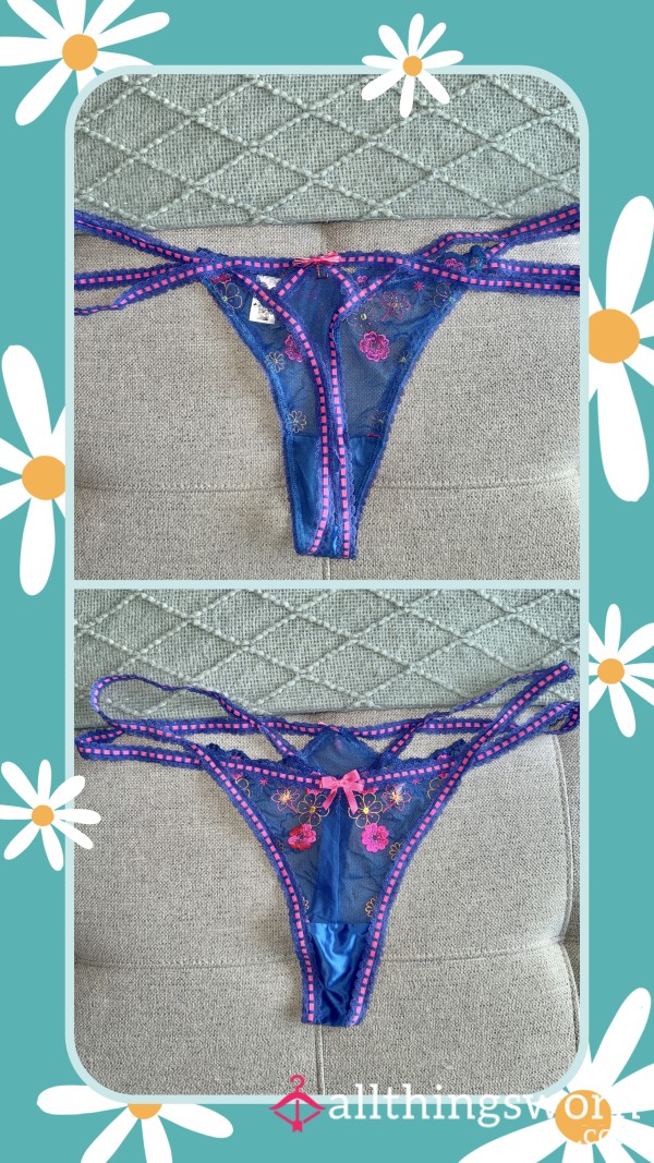 Lounge - Pink & Blue Vibrant Thong 💙🩷