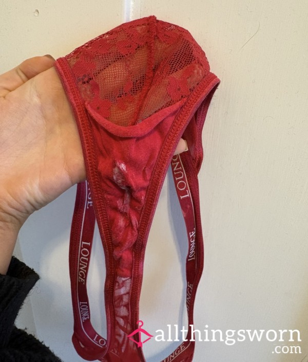 Red Panties Worn For A Day
