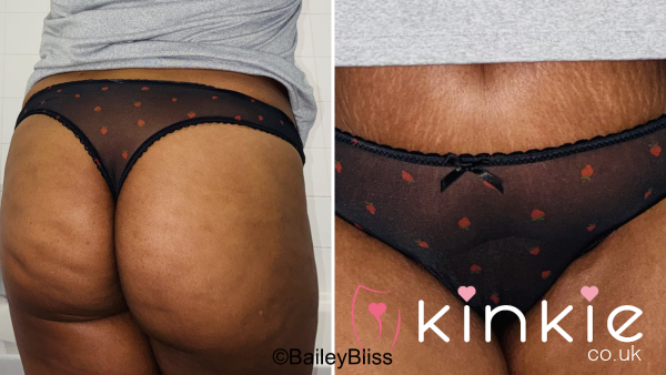 Love Heart Print Thong - 48hrs Wear Included