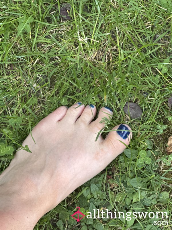 “Love Seeing Your Name Wrapped Around My Soft Soles… Makes These Pics Feel A Little More Personal, A Little More Naughty. 💋 Every Curve, Every Toe, Marked Just For You.”