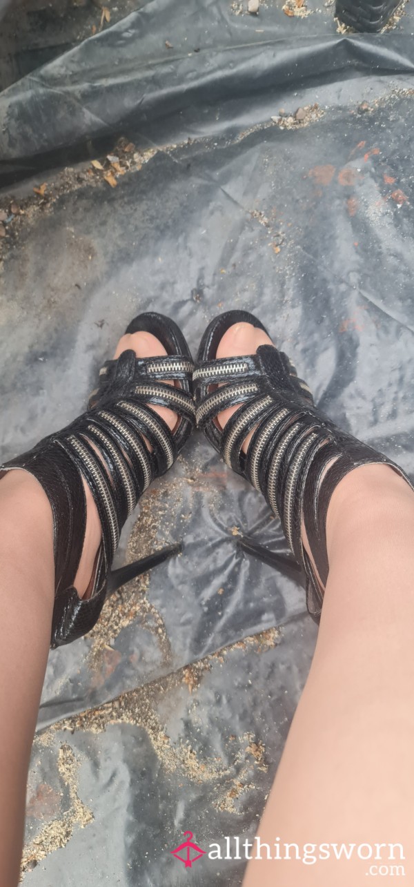 LoVed Well Worn High Heels + Nylons