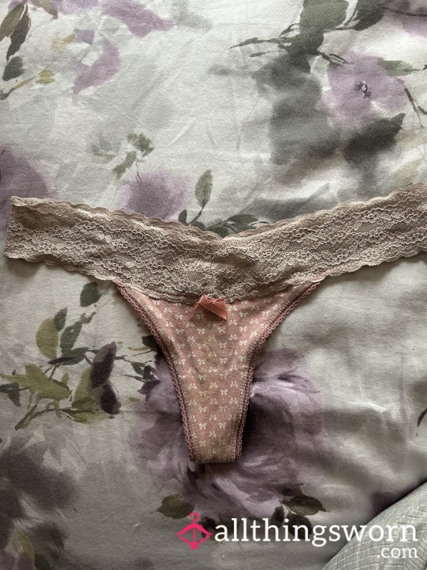 Lovely Thong, Will Be Worn All Day Before Posting 😘