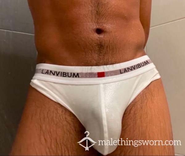 Low Rise White Briefs