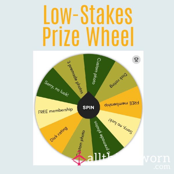 🏆 Low-Stakes Prize Wheel: GREAT Prizes For $5!