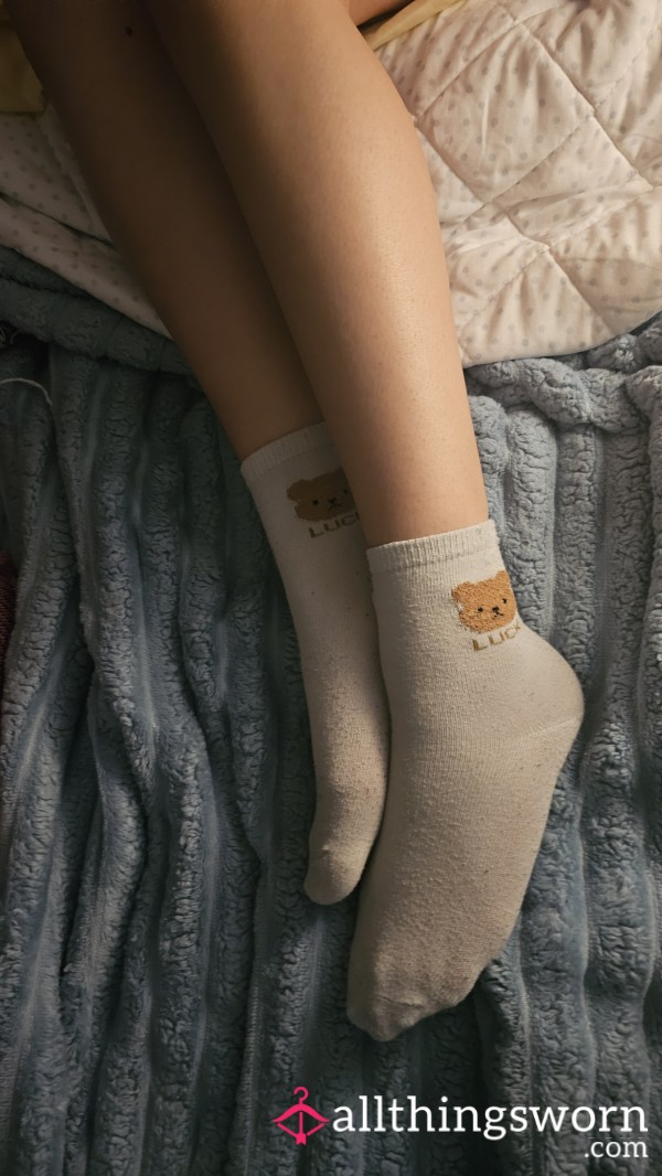 Lucky Bear Socks 🐻 Worn All Day