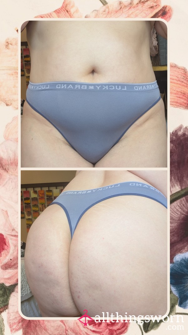 Lucky Brand Steel Blue Thong