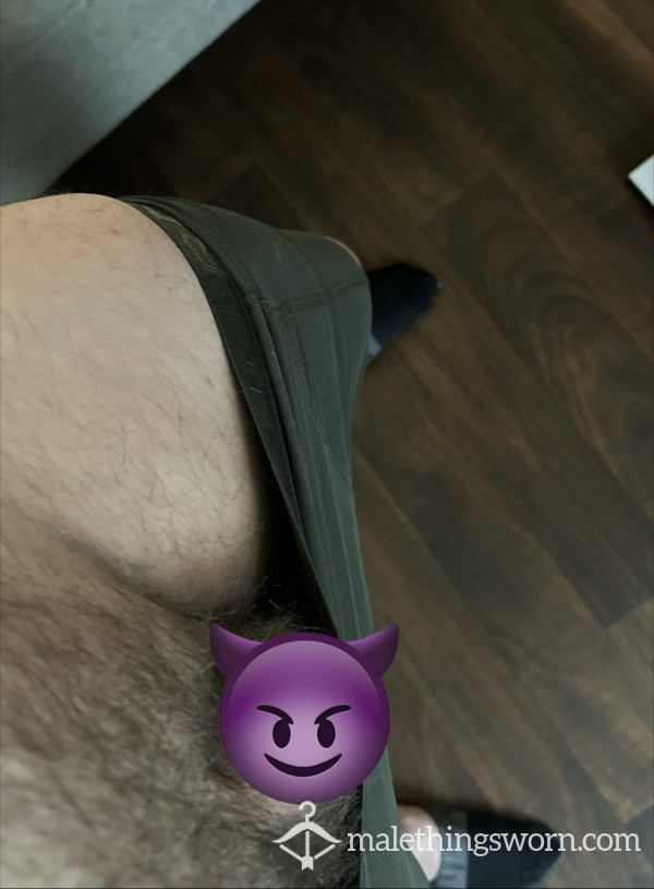 Lululemon Olive Green Compression Boxer Briefs