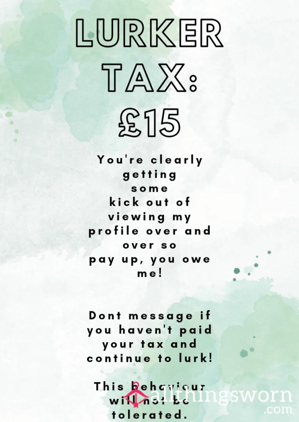 👀 LURKER TAX 👀