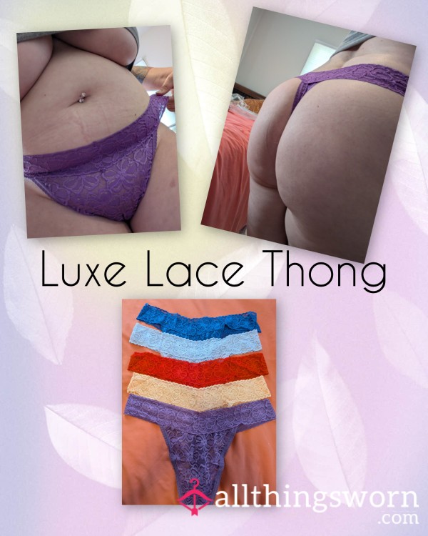 Luxe Lace Thong