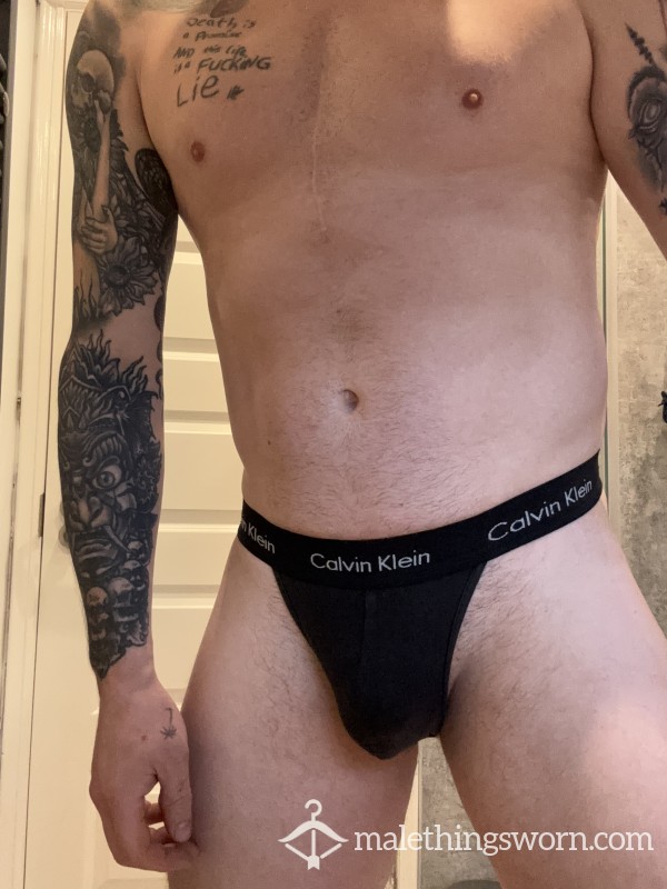 Male Black CK Thong