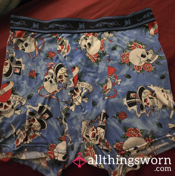 [Male Item] Skull & Hearts Boxer