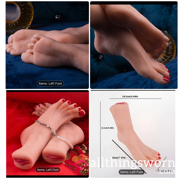 Male Masturbator,s** Toy-foot With Painted Toenails