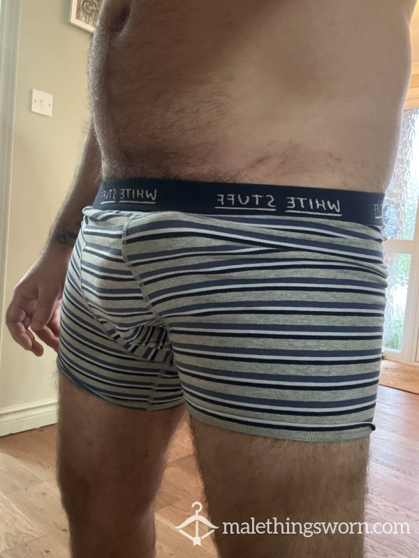 Male White Stuff Boxers