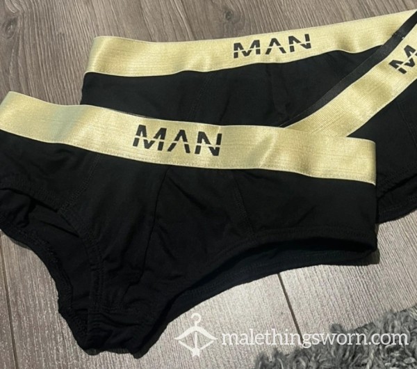MAN GOLD & BLACK BREIFS