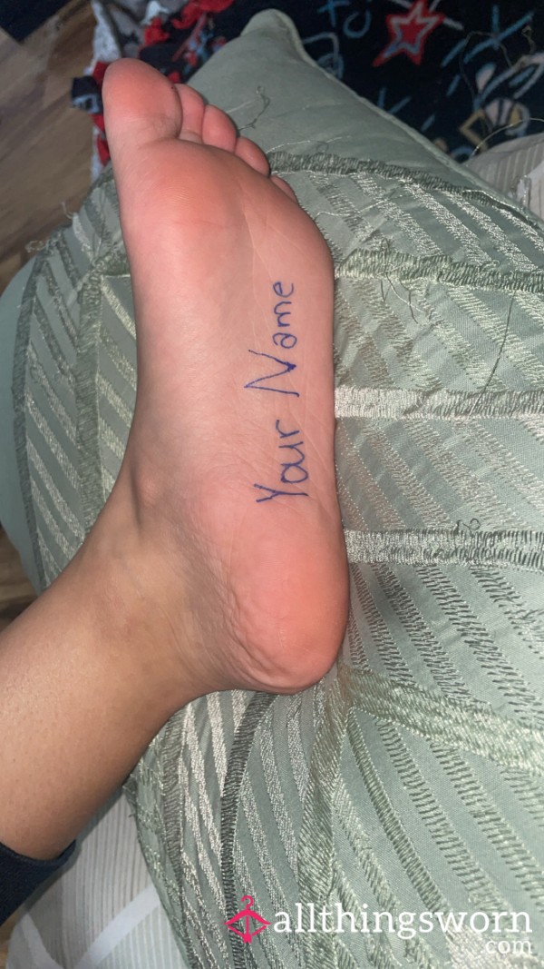 Marked On My Sole