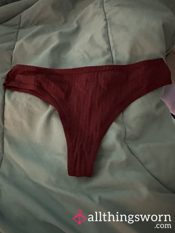 Maroon Cotton Thong