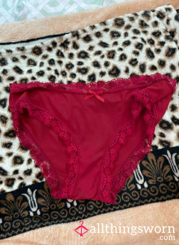 (Maroon) Everyday Lace-edge Pantie