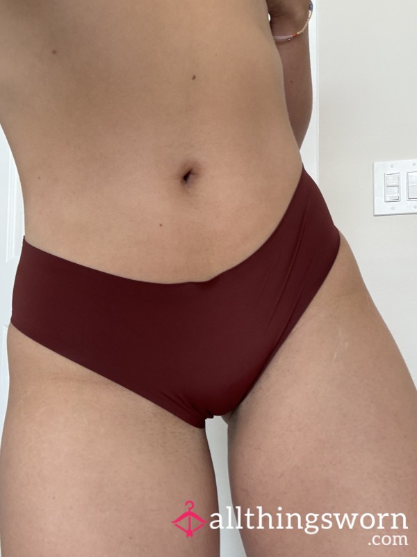 Maroon Full Coverage Seamless Panties