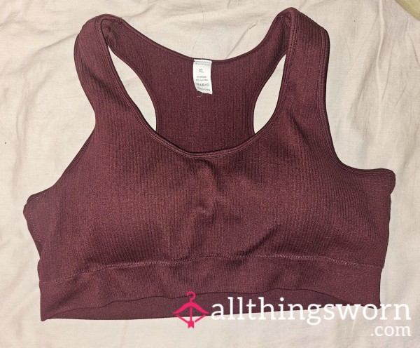 Maroon Madness Padded Sports Bra