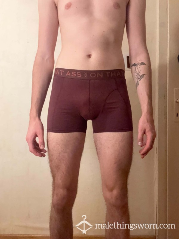 Maroon "On That A**" Boxer Briefs – Snug, Musky & Ready To Wear 🔥