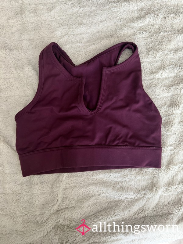 Maroon Sports Bra
