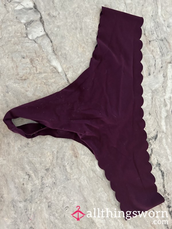 Maroon Thong Well Worn