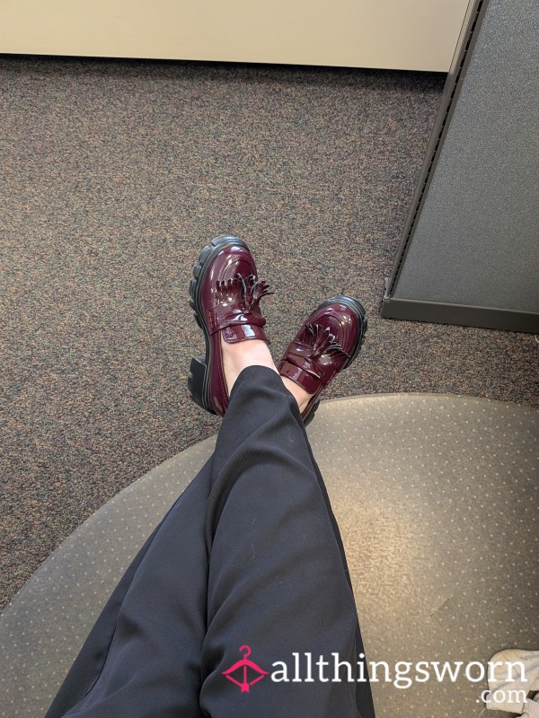 Maroon Work Loafers