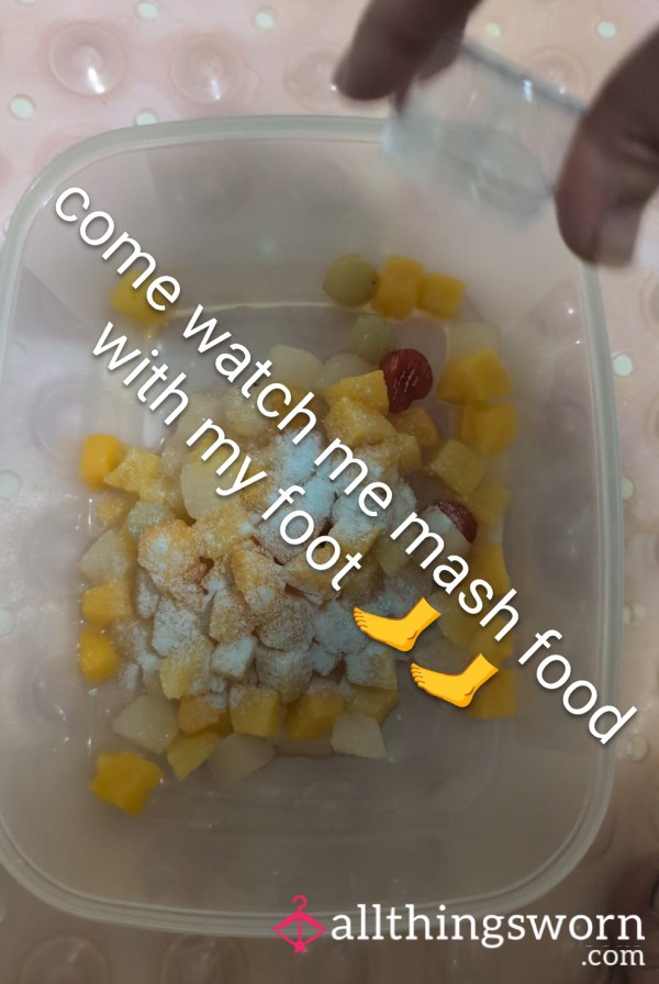 Mashing Food With My Foot 🦶🦶