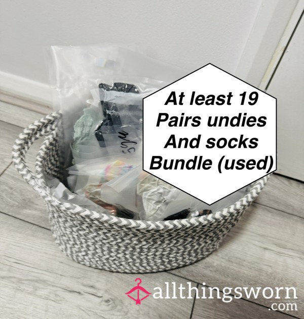 Wort Over £400- Ma**ive Auction At Least 19 Items All Used 1-5 Days Socks And Undies