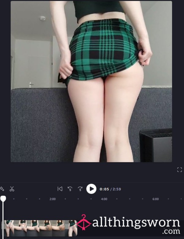 Masturbating In Cute Blue Lace Thong