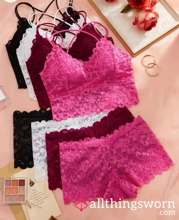 Matching Bra + Panty Set Sz 16