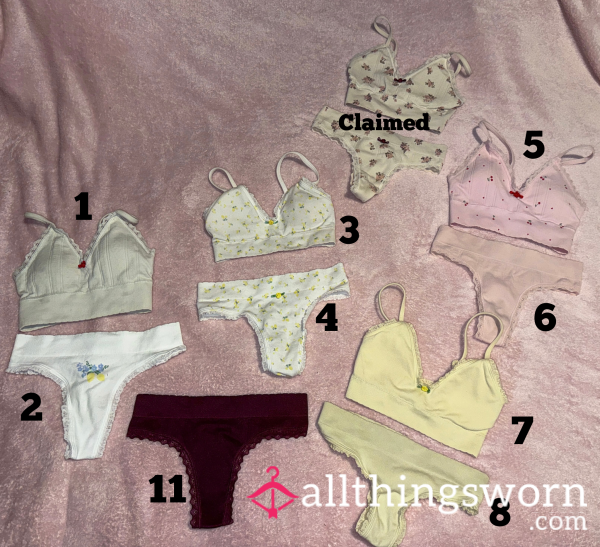 Matching Bra & Thong Sets – Choose Your Set 🖤