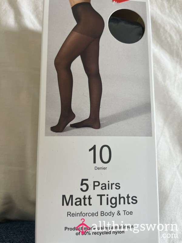 🖤 Sheer Black Matt Tights Collection 🖤