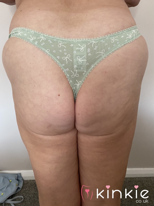 Mature S**y Worn Thong Green