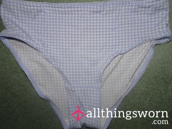 TV's Little Blue Gingham Panties