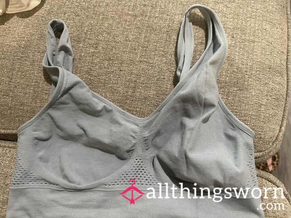 Mature Womans Well Worn Sleeping Bra