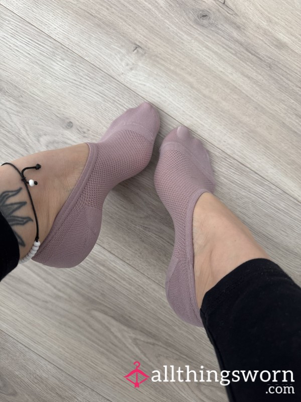 Mauve Gym Trainer Socks