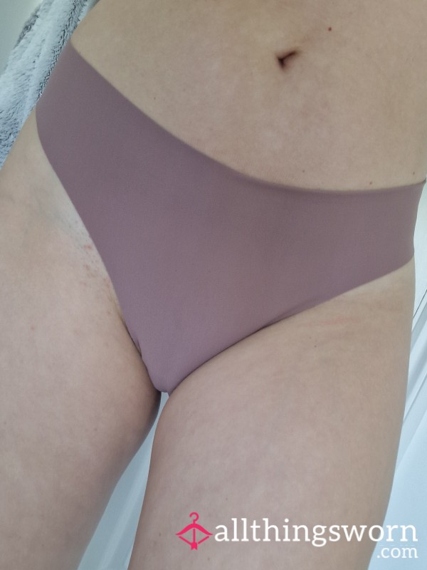 Mauve Silky Thong
