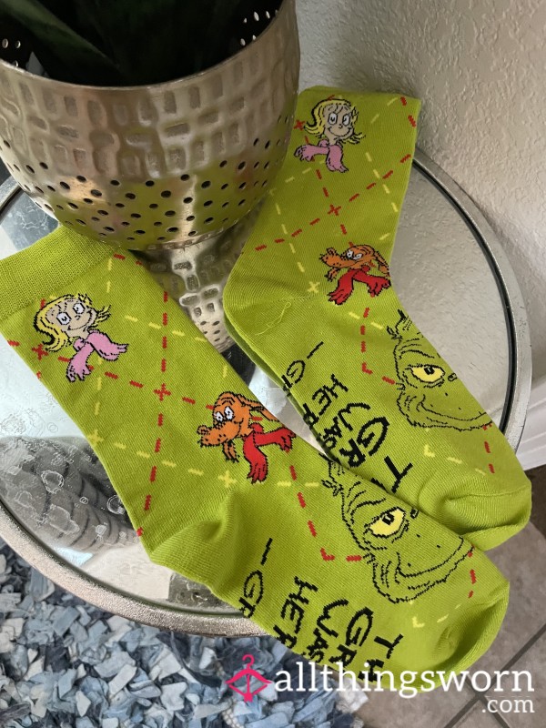 Mc Ds Grinch Socks