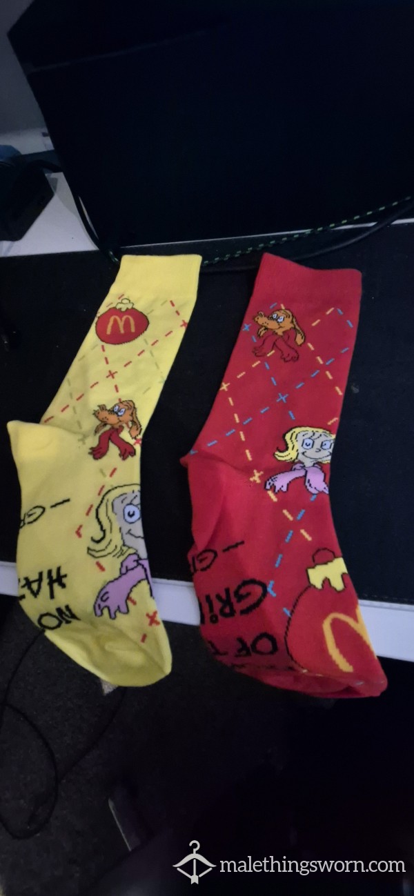 McDonalds Grinch Socks