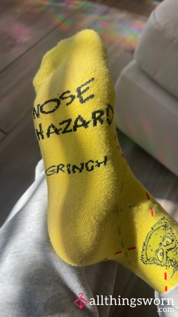 McDonald’s Nose Hazard Grinch Socks 😋