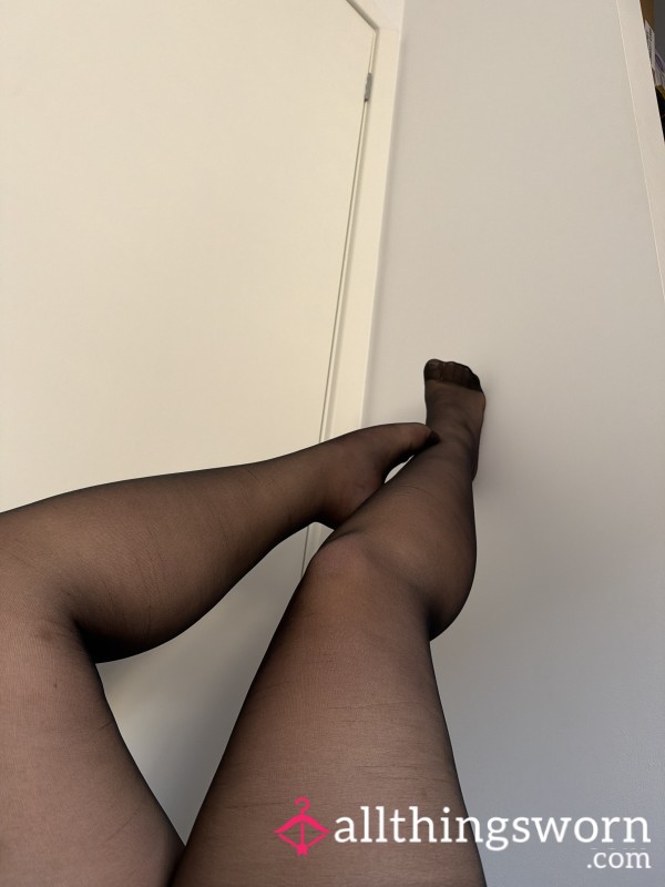 Me Playing With My Stockings As I Put Them On